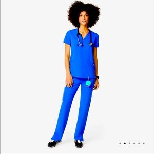 Galaxy Blue Figs scrubs pants